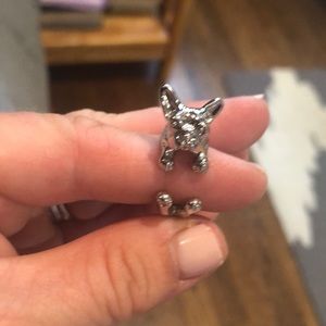 French Bulldog wrap-around ring